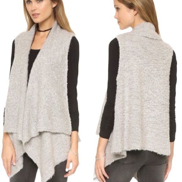 Soft Joie Orrin Boucle Sweater Vest Med Grey EUC - Picture 1 of 5